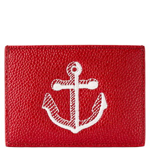 THOM BROWNE �g���u���E�� �J�[�h�P�[�X UAW020A-00198 600 ���b�h�b�N���W�b�g�J�[�h�P�[�X ������� �p�X�P�[�X ���^ ���j�Z�b�N�X