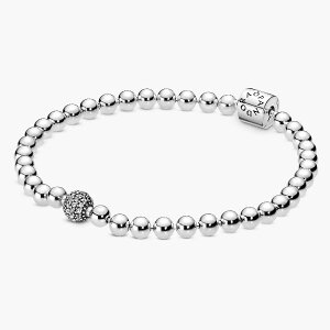 �p���h�� PANDORA �u���X���b�g Beads & Pave Bracelet 598342CZ