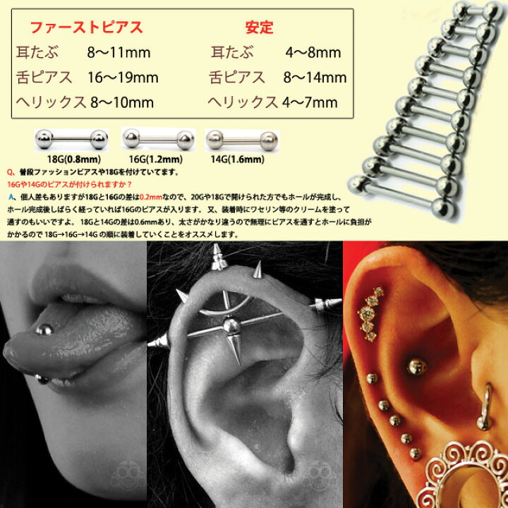 楽天市場】ストレーピアス 16G スタンダード ストレートバーベル ステンレス ロブ 軟骨ピアス 舌ピアス ボディピアス ステンレスピアス ピアッシング ステンレスピアス つけっぱなし : BodyWell ボディピアス 楽天市場】ストレーピアス 16G スタンダード ストレートバーベル ステンレス ロブ 軟骨ピアス 舌ピアス ボディピアス ステンレスピアス ピアッシング ステンレスピアス つけっぱなし : BodyWell ボディピアス