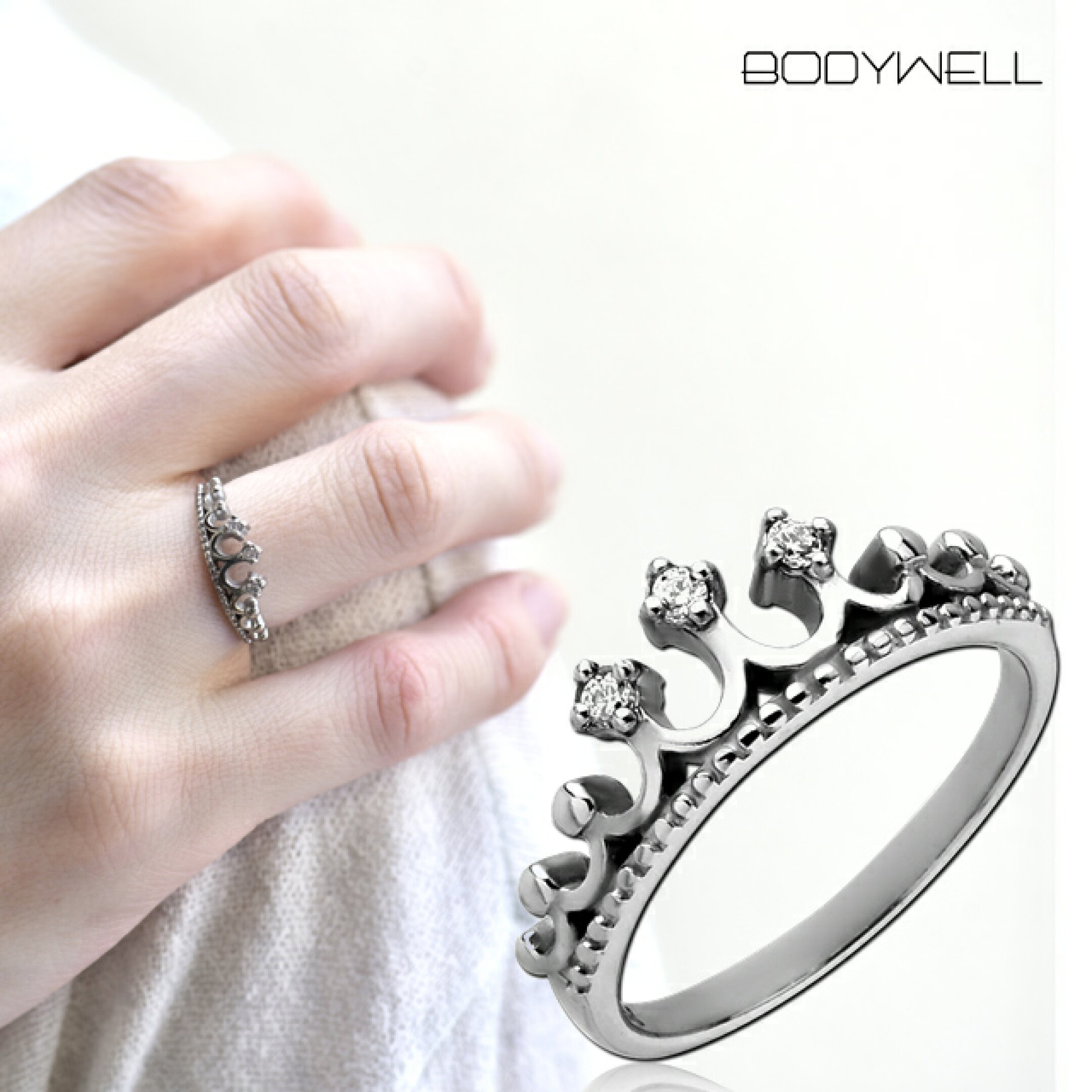 リング ステンレス アレルギーフリー レディース アクセサリー