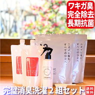 鉛筆の芯 スパイシー系 ワキガ臭 消臭洗剤 フルセット×2 ニオイ対策 脇 ワキガ パトム ニオイ対策 スプ…