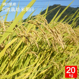 【無肥料 自然栽培米】【農薬不使用】【玄米】【令和7年産】 岡山県産 朝日 20kg(5kg×4袋) 真庭市 旧北房町産