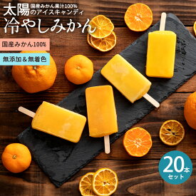 ＼期間限定★10％OFF／ 【7/1までエントリー＆購入で最大P10倍】ギフト アイス 愛媛県産 みかん 100% 冷やしみかん 合計20本 セット 無添加 砂糖不使用 アイスキャンディ 国産 アイスクリーム スイーツ 詰め合わせ 福袋 ギフト 誕生日 お取り寄せ 熨斗 楽天スーパーSALE