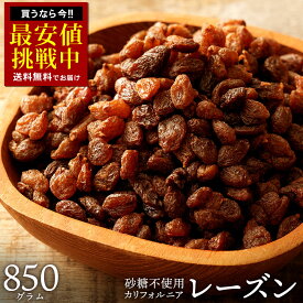 レーズン ノンオイル 「麗しのレーズン850g」 送料無料 [ ノンオイル レーズン 無添加 砂糖不使用 カリフォルニア産 カリフォルニアレーズン ドライフルーツ 激安 訳あり ドライフルーツ 干し葡萄 ほしぶどう 1kg より少ない 防災食品 非常食 ]
