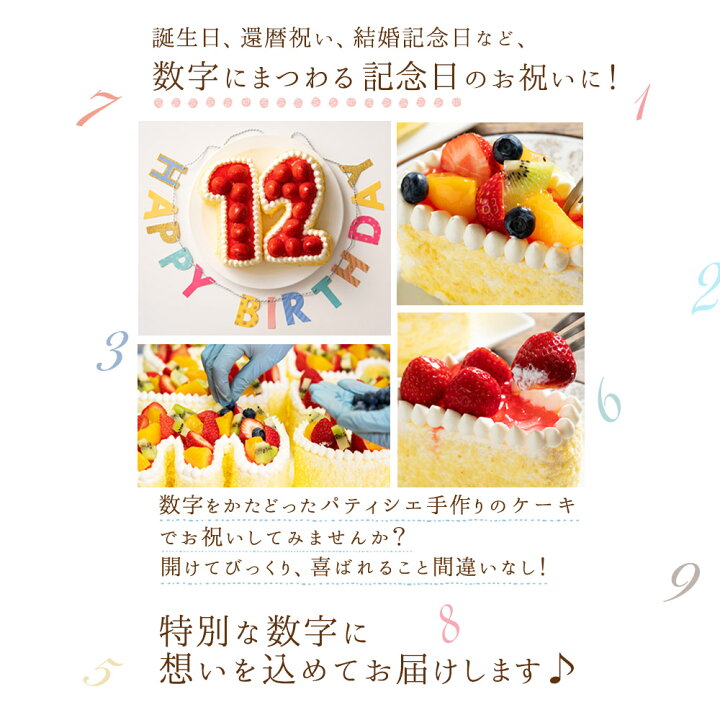 楽天市場 誕生日ケーキ バースデーケーキ ナンバーケーキ 手作りパティシエ特製 数字ケーキ ケーキ スイーツ バースディケーキ お取り寄せ ギフト アニバーサリーケーキ お取り寄せスイーツ ぼくの玉手箱屋ー