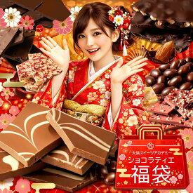 福袋 2026 割れチョコ 「 大浜スイーツアカデミー ショコラティエ福袋 〜厳選チョコ2点詰め合わせ 〜 」 25種から選べる割れチョコ+選べるナッツチョコ 送料無料 [ チョコレート チョコ スイーツ セット 福袋 ]
