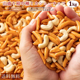 ＼誕生祭！決算大放出／ 柿の種 「【人気の柿の種】業務用サイズでコスパ抜群!柿の種＋カシューナッツ1kg(500g×2)」 送料無料 [ 大容量 おつまみ 人気 おすすめ 激安 カシューナッツ入り ミックス ] お買い物マラソン SALE セール