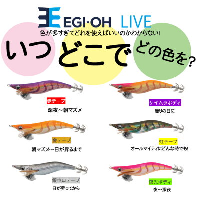 楽天市場 送料無料 ヤマシタ エギ エギ王 ライブ Live 軽快ダート 3 5号 天気 時間で使い分け エギ王6点セット Yamashita 餌木 えぎ 軽快ダート ヤマリア 雨 晴れ 曇り 夜 朝 昼 ぼくの玉手箱屋 フィッシング店