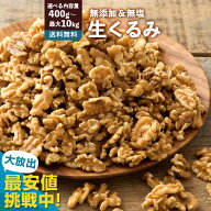 くるみ 胡桃 生クルミ 送料無料 選べる内容量(400g/ 500g / 700g / 1kg / 2kg/5kg/10kg 業務用) ［ 無添…