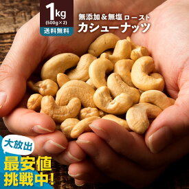 ＼3/4 20時〜2h 半額クーポン／ カシューナッツ 素焼き 「愛すべきナッツ 素焼きカシューナッツ 1kg (500g×2) 」[ 送料無料 カシュー ロースト 素焼きナッツ 無添加 無塩 素煎り 小分け 菓子材料 おやつ おつまみ 非常食 保存食 常備食 訳あり 業務用 大容量 ]
