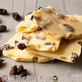 割れチョコ 禁断の割れチョコ「ラムレーズン　200g×2個」 送料無料 [ チョコレート チョコ 訳あり 訳ありチョコ カカオ クーベルチュールチョコ 有名 ]