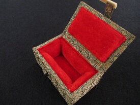 錦布印箱(中) 1顆用(15～18×50mmの印材に)【篆刻 印箱 印ケース 篆刻印 印材】