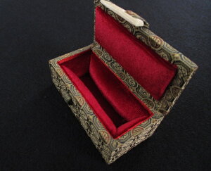 錦布印箱(小) 1顆用(8〜12×50mmの印材に)【篆刻 印箱 印ケース 篆刻印 印材】