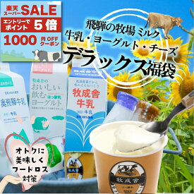 楽天セールポイント最大30％還元＆1000円OFFクーポン！【乳製品5000円福袋】 もったいない スイーツ プレゼント 父の日 プチ贅沢 ご褒美 福袋 食品 2024 在庫処分 おつまみ お取り寄せ 牛乳 ヨーグルト 食品ロス 詰め合わせ チーズ 食品 牧成舎 DEAL