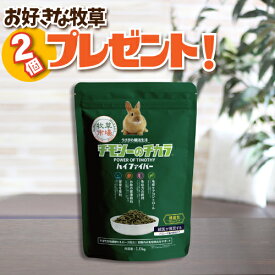 【1個ご購入でお好きな牧草1kg(500g×2袋)プレゼント！】牧草市場 チモシーのチカラ ハイファイバー 1kg