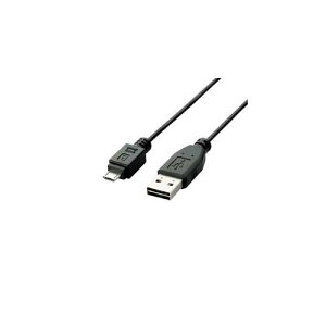 �G���R�� ���ʑ}��USB�P�[�u��(A-microB) 1m �u���b�N U2C-DAMB10BK�y���[�J�[�����z