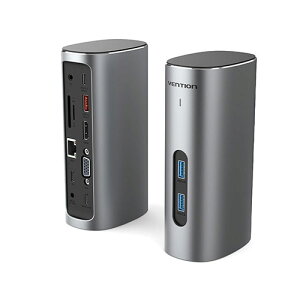 VENTION 12-in-1 USB-C ^[hbLOXe[V A~jE O[ TP-8177y[J[z