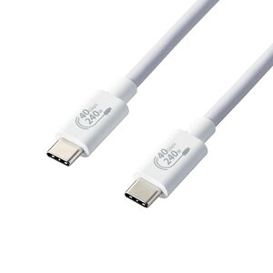 GR USB4P[u/C-C^Cv/Fؕi/USB Power DeliveryΉ/240W/1.0m/zCg USB4-CCPE10NWHy[J[z