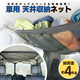 HAC 車用天井収納ネット HAC3575 車内 天井収納 車用天井収納ネット ハック 耐荷重 約4kg 車 荷物整理 収納袋 収納ネット 収納スペース 旅行 アウトドア お出かけ 車中泊