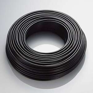 【1点限り!】エレコム 屋外用LANケーブル 100m 自作用 長尺 Cat5e対応 8芯 コネクタ無 単線 法人向 工事 アダプター 防犯カメラ アダプタ パソコン 高速 ストレート壁固定 USB交換 シールド 隙間