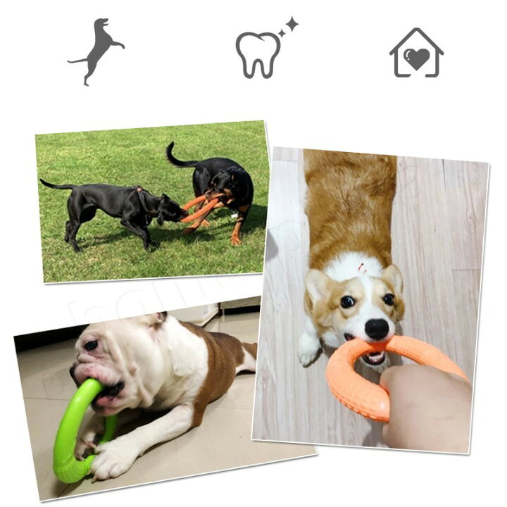 市場 Puller おもちゃ 犬用 Mini 中型犬用 2個セット プラー フリスビー 小 ミニ