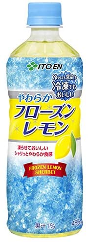 伊藤園　やわらかフローズンレモン PET 485g （冷凍兼用ボトル）×24本(1ケース) 冷凍ボトル