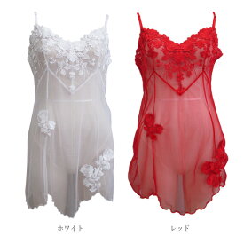 【REVEC】【日本製】エレガントローズフラワーチュールエンブロイダリーレースシリーズ☆総レースミニスリップ【ss20】