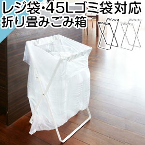 分別ごみ箱 分別ダストボックス レジ袋 ゴミ箱 ごみ箱 ダストBOX 縦型 45L スリム 薄型 折りたたみ 開閉式 ダストスタンド トラッシュボックス ペール くずかご ごみばこ 分別 おしゃれ インテ