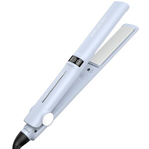 Miropure �w�A�A�C���� �X�g���[�g�A�C���� 25mm�v���[�g 2way 130���`230�����x���� �}�C�i�X�C�I�� LCD�f�W�^���f�B�X�v���C �����^�b�`���b�N 360�x��]�R�[�h �����d���I�t �y�� �R���p�N�g �j