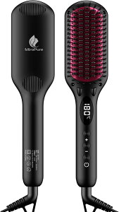 MiroPure �X�g���[�g�u���V �w�A�A�C���� �q�[�g�u���V �}�C�i�X�C�I�� 16�i�K���x���� MAX230�� �c����UP ���x�L�� �}�����M 1���Ԏ����d���I�t �Ώ��h�~ LED�f�C�X�v���[ �Ód�C�h�~ ���x���b�N