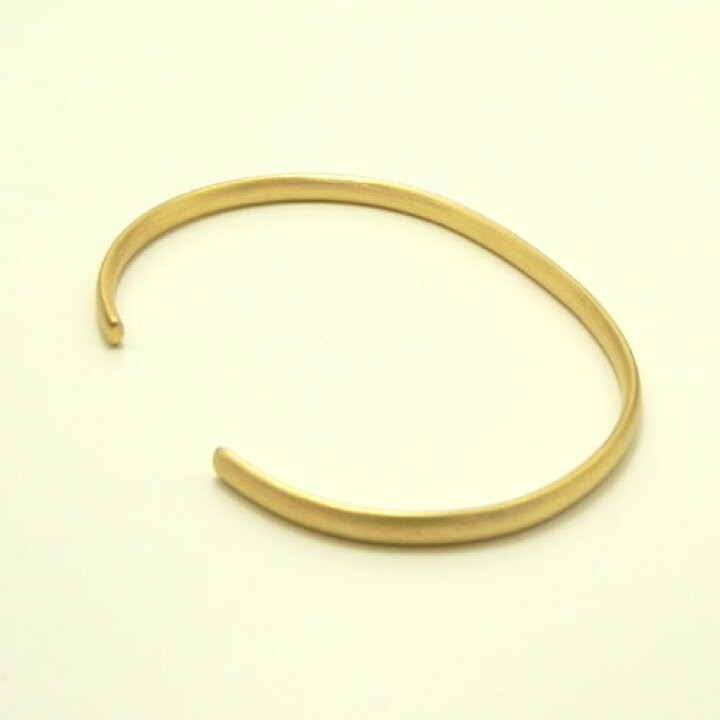 楽天市場】【バングル】K22 bangle3ミリ幅楕円バングル22金 鍛造