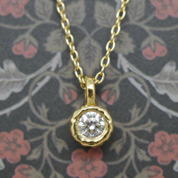 楽天市場】【ペンダント】K22 Rigel 0.1ct 一粒ダイヤペンダントトップ 