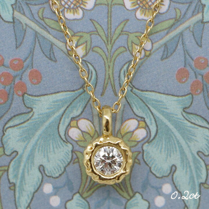 楽天市場】【ペンダント】K22 Rigel 0.2ct 一粒ダイヤペンダントトップ 
