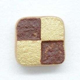 【ピアス】クッキー・市松・ココア・茶色K22セカンドピアス軸太1ミリ金属アレルギー対応セカンドピアスつけっぱなし