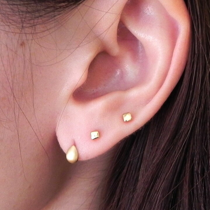 楽天市場】【ピアス】しずく・涙・ティアドロップK22セカンドピアス 