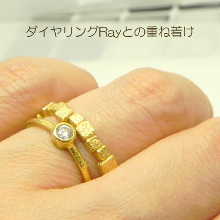 楽天市場】【指輪】モザイクリング指輪 Ring リングK22/K18YG/K18PG  