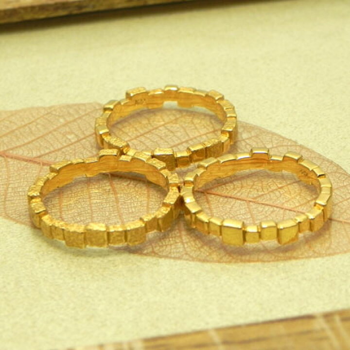 楽天市場】【指輪】モザイクリング指輪 Ring リングK22/K18YG/K18PG  