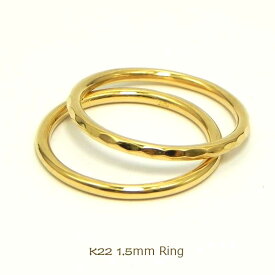 撫子1.5ミリ幅丸線リング手作り鍛造リング細い指輪 華奢 指輪ピンキ-リング結婚指輪 ペアリングサイズによってお値段異なります金属アレルギー対策