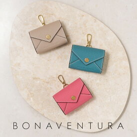 【BONAVENTURA公式】ミニエンベロープチャーム シュリンクレザー Air Pods ケース イヤホンケース 本革 レザー 高級 ブランド BONAVENTURA ボナベンチュラ BAPT6