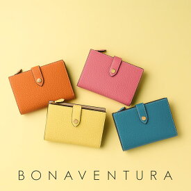 【公式】ベルテッド マルチ ミディアム ウォレット シュリンクレザー 二つ折り財布 レディース財布 本革 レザー 高級 ブランド BONAVENTURA ボナベンチュラ BWAT31R