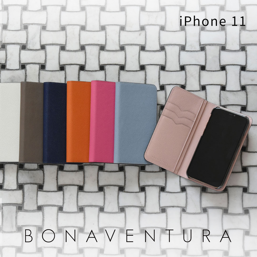 【公式ショップ】iPhone11 ケース iPhone11ケース スマホケース カバー 本革 レザー 手帳型 高級 ブランド BONAVENTURA  ボナベンチュラ ノブレッサレザー 単色 BODN11-1 | BONAVENTURA 公式ショップ