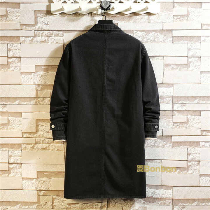 楽天市場】デニムジャケット メンズ 秋服 春服 ロング丈 デニムコート  