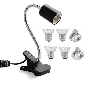 【★レビューイベント開催中★亀ライト 両生類用ライト 爬虫類ライト 亀 水槽 ヒーター 無段階調光 25W+50W+75Wアナログ太陽 背中を干す 360° 取り付け簡単 熱帯・亜熱帯 UVA+UVBライト バスキン