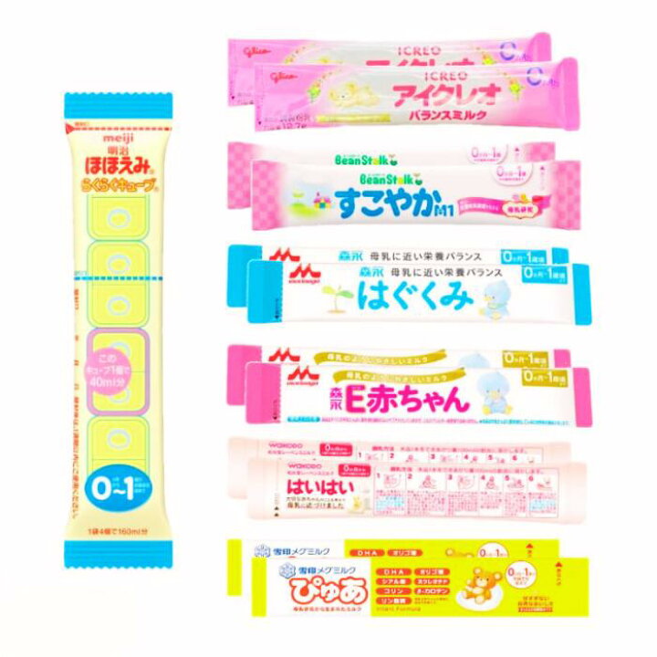 楽天市場】赤ちゃん用 粉ミルク 7種類 合計13本入り お試しセット 