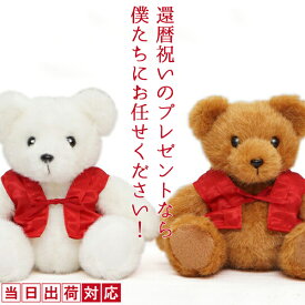 還暦祝い 女性 赤いちゃんちゃんこテディベア『還暦ベア』＜還暦祝い用 メッセージカード付き＞ 【還暦 お祝い 60歳 60才 くま ぬいぐるみ マスコット 母 プレゼント ギフト 贈り物 健康祈願 誕生日 記念品 喜ばれる】