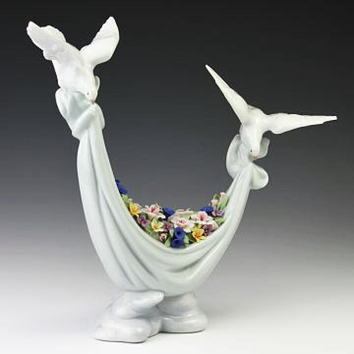 楽天市場 リヤドロ Lladro リアドロ 陶器人形 置物 動物 平和の花かご Ldr 6579 ボンドストリート