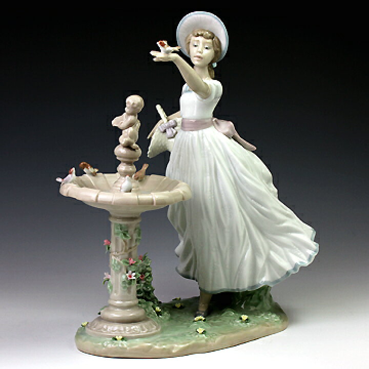 楽天市場】リヤドロ（Lladro リアドロ 陶器人形 置物） 少女 春を 