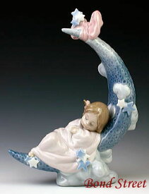 リヤドロ（Lladro リアドロ 陶器人形 置物） 赤ちゃん お月様の夢#ldr-6583