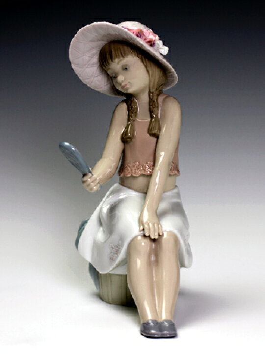 楽天市場】リヤドロ（Lladro リアドロ 陶器人形 置物） 少女 にあう 