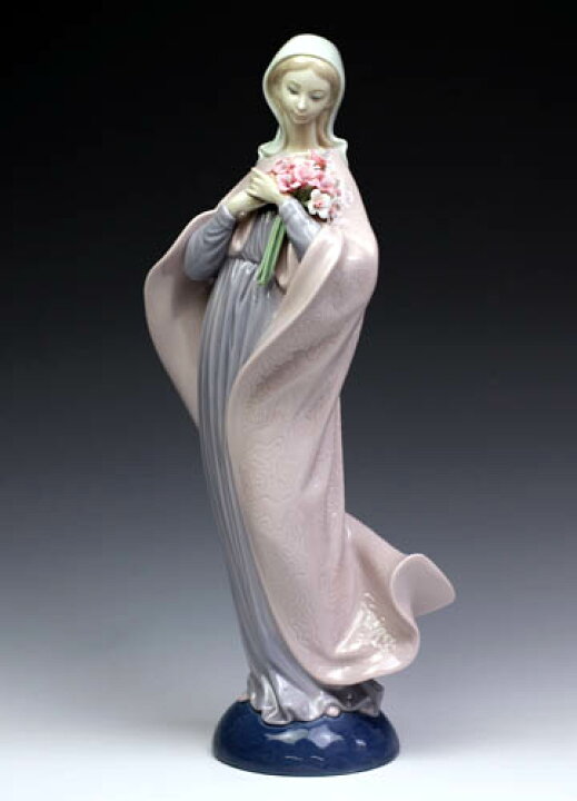 楽天市場】リヤドロ（Lladro リアドロ 陶器人形 置物） お祈り 花を持つマリア#ldr-5171 : ボンドストリート